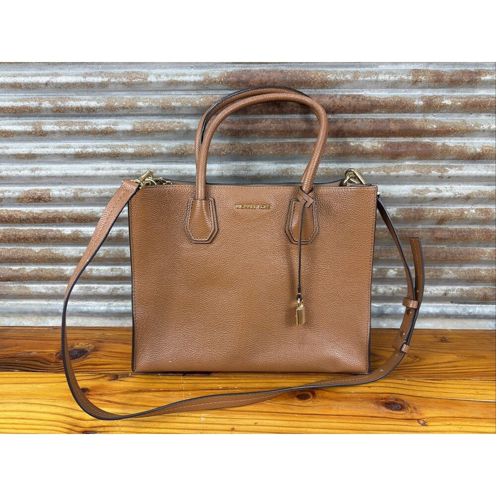 Michael Kors Mercer Large Leather Tote Bag in Acorn Pristine! Used 1 Time